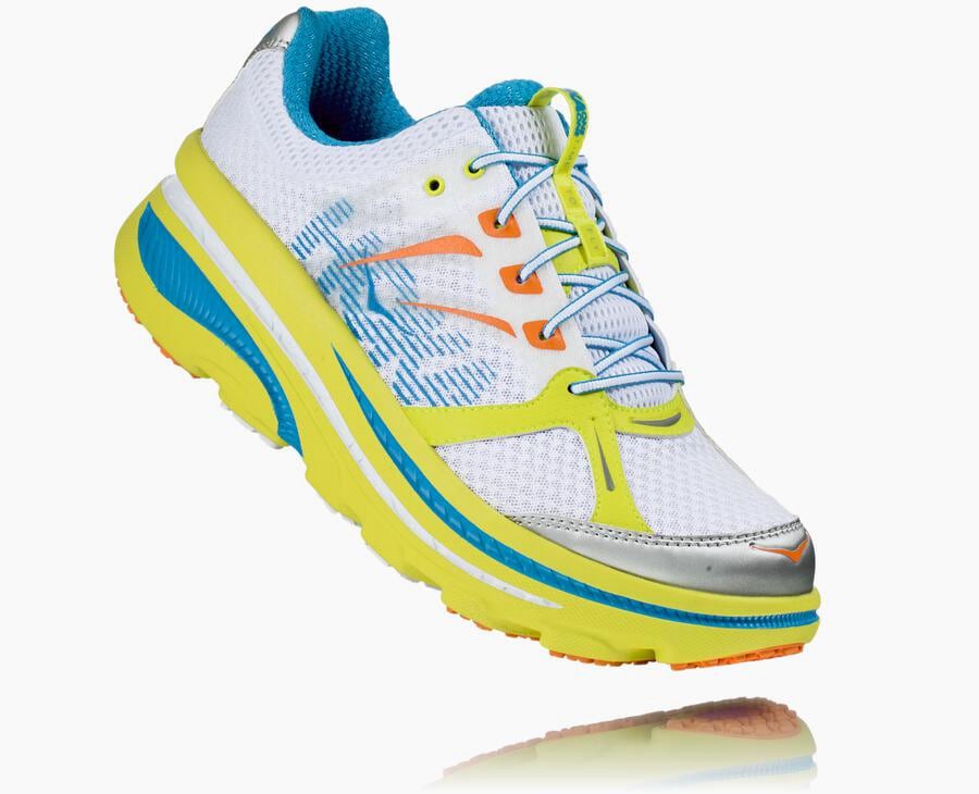 Hoka One One Mens Running Shoes - Bondi B - White - BKTU20845